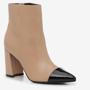 Marc Fisher. Aleea Elegant Tan and Black Ankle Boots Size 7.5